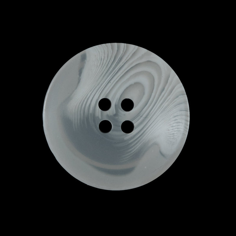 White Translucent Concaving Button - 40L/25.5mm