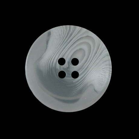White Translucent Concaving Button - 40L/25.5mm