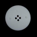 White Strands of Pearls Beveled Textured 4-Hole Button - 44L/28mm