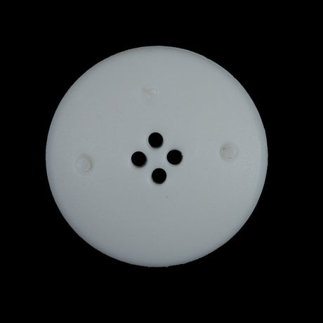 White Strands of Pearls Beveled Textured 4-Hole Button - 44L/28mm