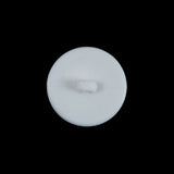 White Plastic Gem Shank-Back Button - 32L/20mm