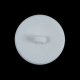 White Plastic Gem Shank-Back Button - 40L/25.5mm