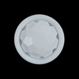 White Plastic Gem Shank-Back Button - 40L/25.5mm