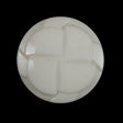 Antique White Textured Shank-Back Button - 44L/28mm
