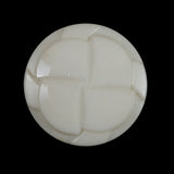 Antique White Textured Shank-Back Button - 44L/28mm
