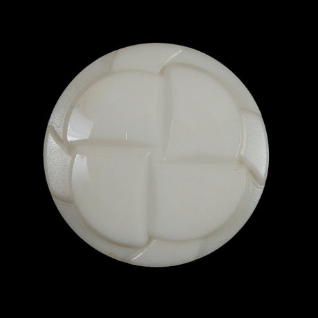 Antique White Textured Shank-Back Button - 44L/28mm