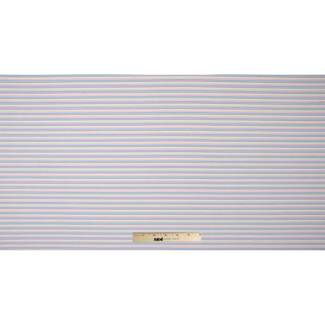 White and Multicolor Striped Wicking Jersey