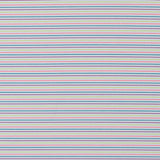 White and Multicolor Striped Wicking Jersey