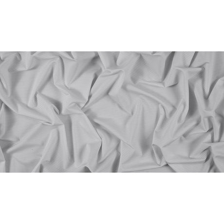 White Lurex Striped Wicking Jersey