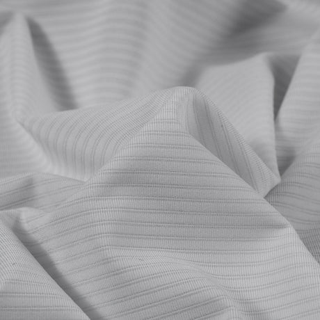 White Lurex Striped Wicking Jersey