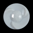White Textured Shank-Back Button - 60L/38mm
