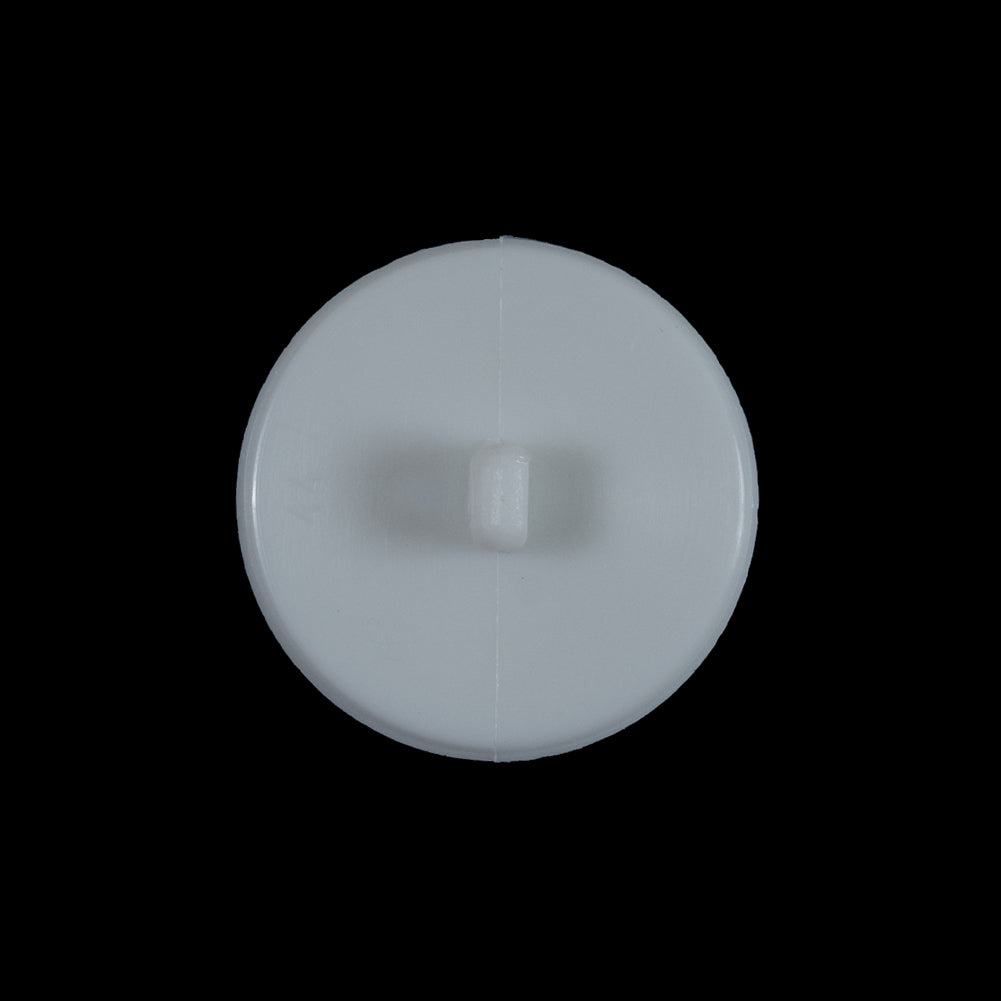 White Classy Etched Shank-Back Button - 36L/23mm