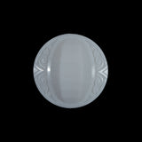 White Classy Etched Shank-Back Button - 36L/23mm