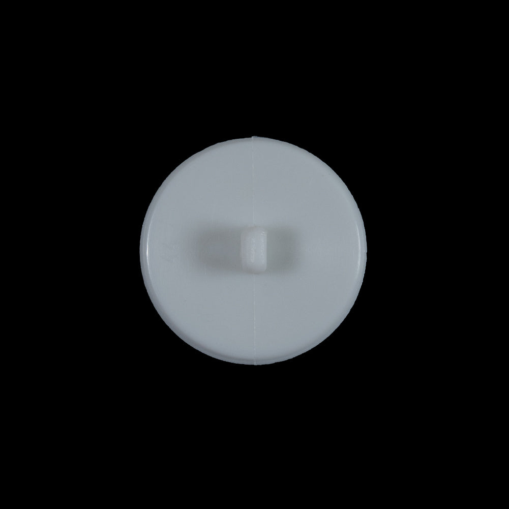 White Classy Etched Shank-Back Button - 30L/19mm