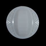 White Classy Etched Shank-Back Button - 44L/28mm