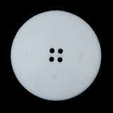 White Raised Textured 4-Hole Button - 54L/34mm