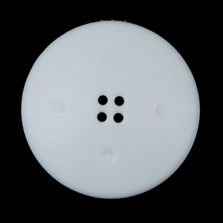 White Raised Textured 4-Hole Button - 54L/34mm