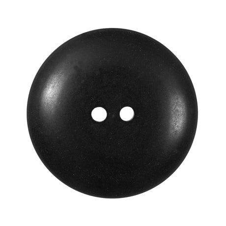 Black Plastic 2 Hole Button - 48L/30.5mm