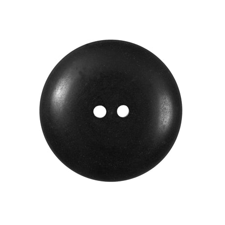 Black Plastic 2 Hole Button - 40L/25.5mm