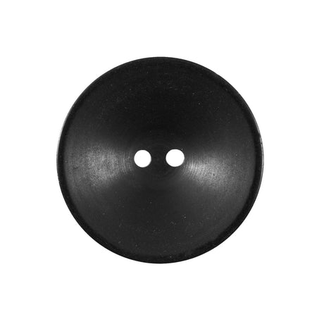 Black Plastic 2 Hole Button - 40L/25.5mm