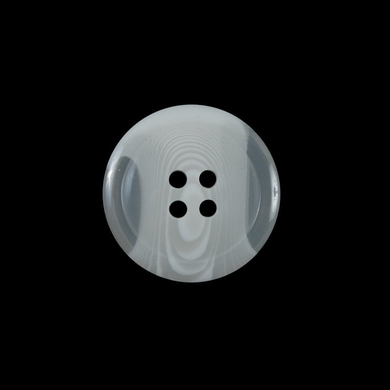 Off-White Translucent Four-Hole Button - 36L/23mm