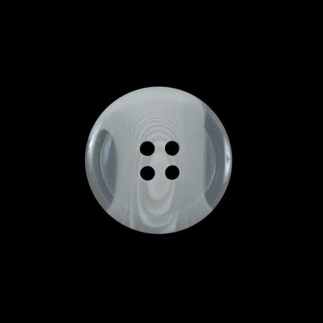 Off-White Translucent Four-Hole Button - 36L/23mm
