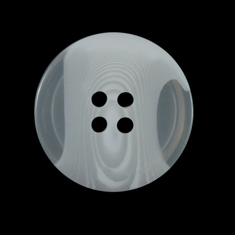 Off-White Translucent Four-Hole Button - 44L/28mm