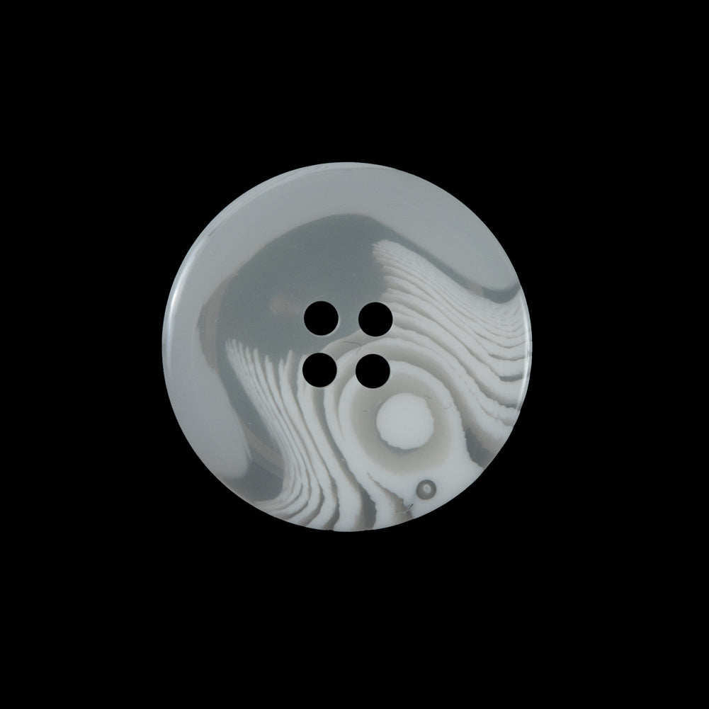 Off-White Translucent Four-Hole Button - 40L/25.5mm
