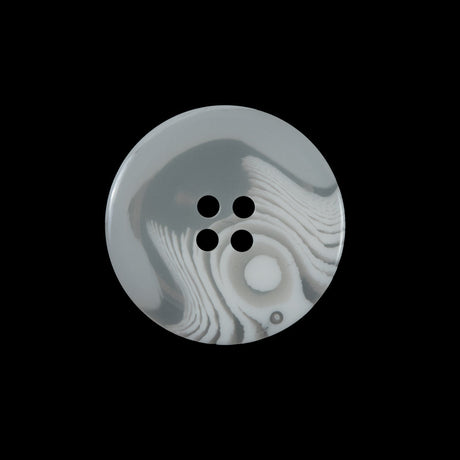Off-White Translucent Four-Hole Button - 40L/25.5mm