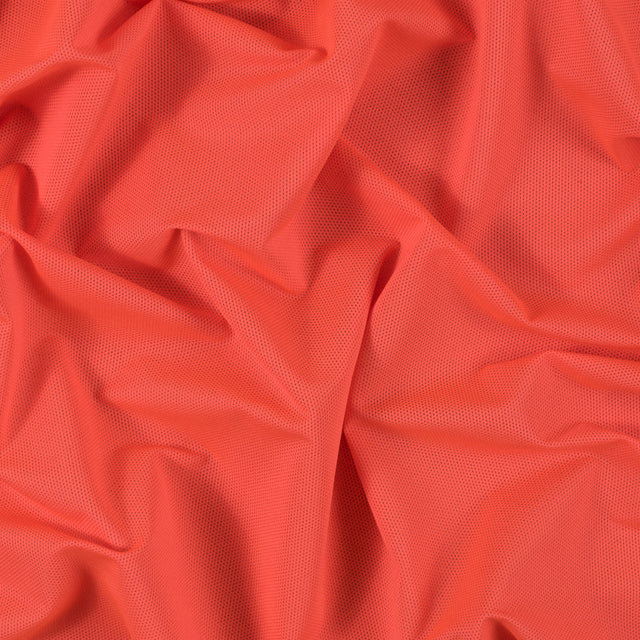 Neon Orange Stretch Mesh with Wicking Capabilities
