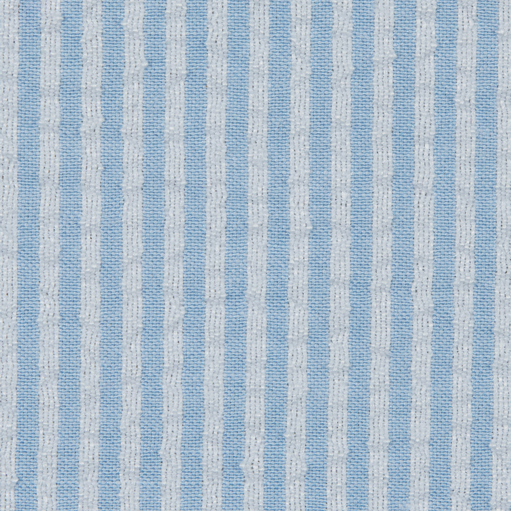 Dewey Light Blue Candy Striped Seersucker