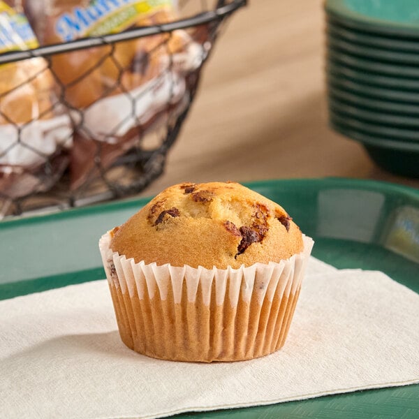 Muffin Town Smart Choice Individually Wrapped Chocolate Chip Muffin 1.8 oz. - 72/Case