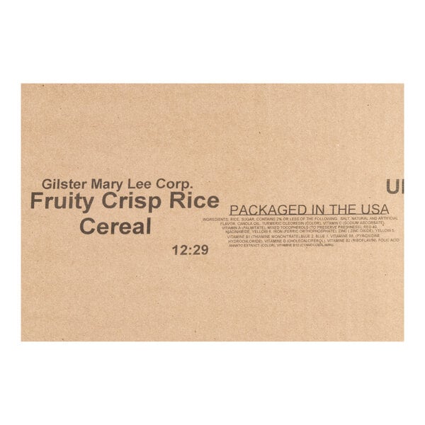 Gilster-Mary Lee Fruity Crispy Rice Cereal 20 lb.