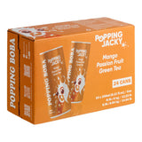 Possmei Popping Jacky Ready-to-Drink Mango Passion Fruit Green Tea Bubble Tea 8 oz. - 24/Case