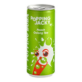 Possmei Popping Jacky Ready-to-Drink Peach Oolong Bubble Tea 8 oz. - 24/Case