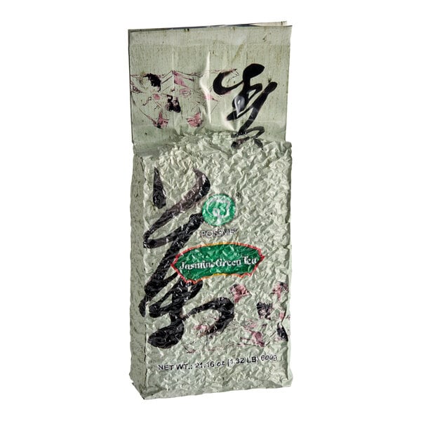 Possmei Loose Leaf Jasmine Green Tea 1.32 lb. - 10/Case