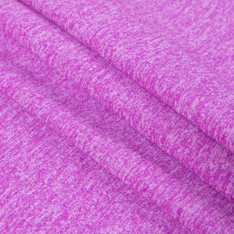 Heathered Neon Fuchsia Stretch Polyester Jersey
