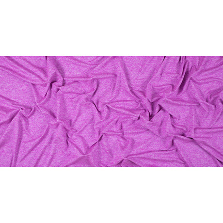 Heathered Neon Fuchsia Stretch Polyester Jersey