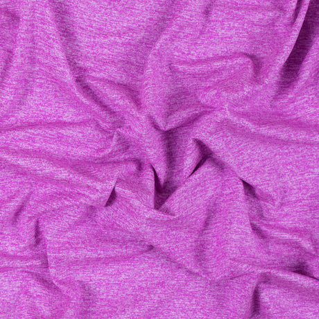 Heathered Neon Fuchsia Stretch Polyester Jersey