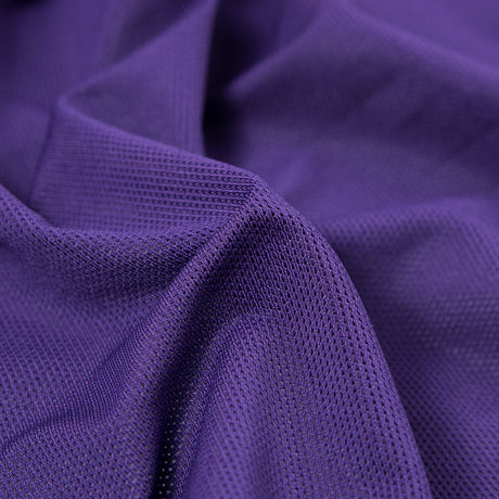 Black Purple Stretch Mesh with Wicking Capabilities