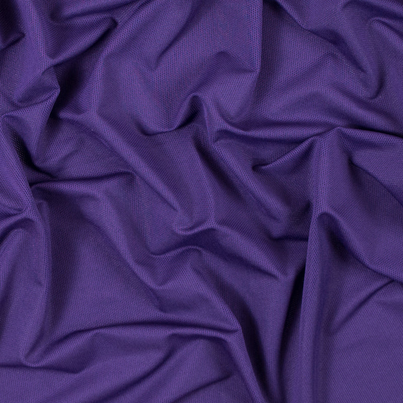 Black Purple Stretch Mesh with Wicking Capabilities