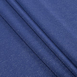 Violet and Metallic Silver Striped Stretch Nylon Jersey