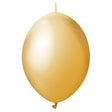 Latex Balloons 12 Inch Kalisan K-Link Mirror Gold