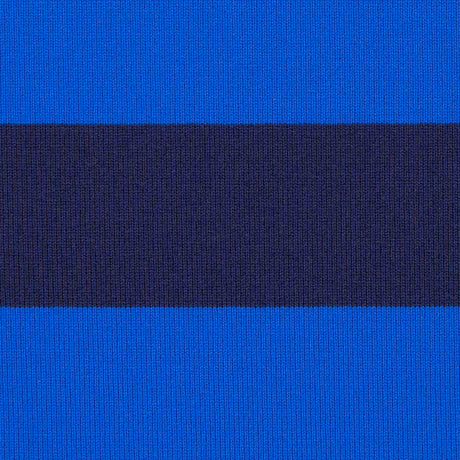 Electric Blue Awning Striped Stretch Eclon Jersey