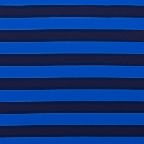 Electric Blue Awning Striped Stretch Eclon Jersey