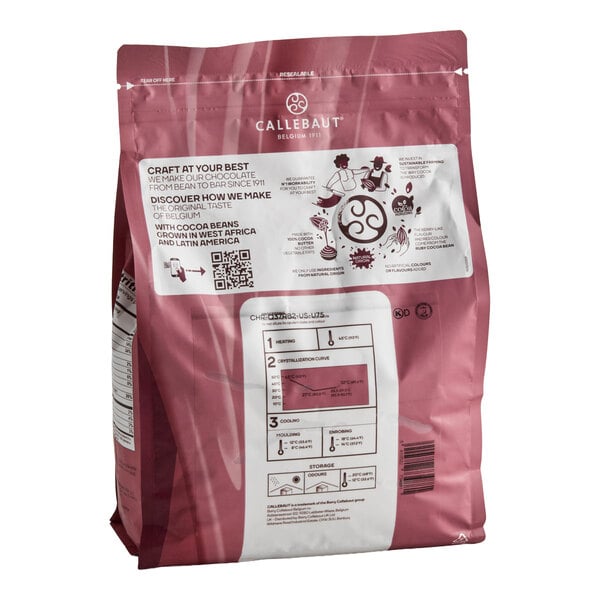 Callebaut RB2 Ruby Couverture Callets™ 5.5 lb.