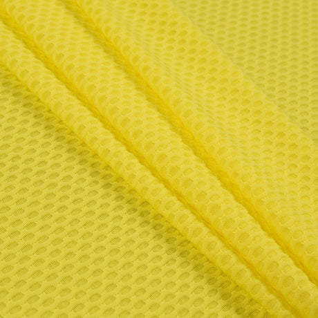 Yellow Knit Jacquard Mesh