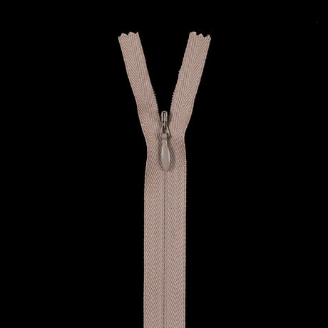 Tan Invisible Zipper-10"
