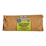 Clara's Kitchen Vegan Plant-Based Tofu Scramble Breakfast Burrito 8 oz. - 12/Case