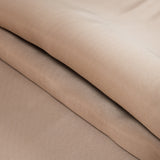 Tan and White Two-Tone Double Duchesse Satin